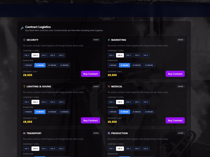 Main Event Wrestling Manager Dashboard